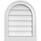 Ekena Millwork Round Top Surface Mount PVC Gable Vent w/ 2"W x 2"P Brickmould Sill Frame, 16"W x 20"H GVPRT16X2003SN - alternate 1